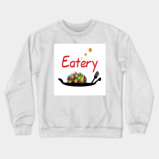 New Eatery Logo on White Background Crewneck Sweatshirt